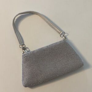 Elegant Silver rhinestone Women's Bag